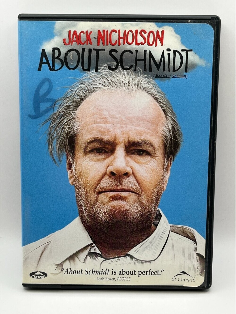 About Schmidt DVD Jack Nicholson 2002 Comedy-Drama Alexander Payne